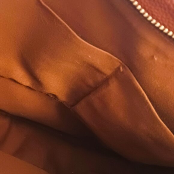 Ahdorned Camel Crossbody Messenger Bag Vegan Leather - Picture 6 of 7